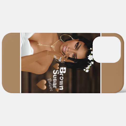 Bruine suikerbabes iPhone 12 Pro Max Hoesje 1 (Achterkant / Rechts)