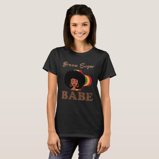 Bruine suikerbaby 4 t-shirt (Voorkant volledig)