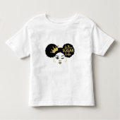 Bruine suikerbaby in zwart en goud kinder shirts (Voorkant)