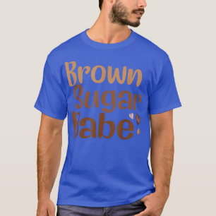 Bruine suikerbiet Zwarte Pride Melanin African Ame T-shirt
