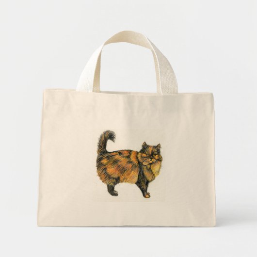 Bruine Tabby Kat Canvas tas (Voorkant)