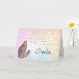 Bruine Tabby Kat Rainbow Bridge Huisdier Verlies H Kaart