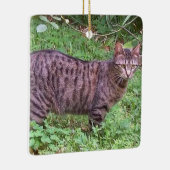 Bruine tablet in openlucht keramisch ornament (Rechts)