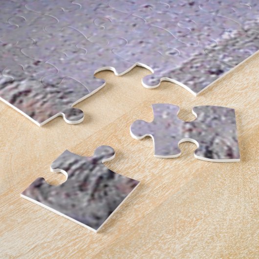 Bruine tablet in openlucht legpuzzel (Zijkant)