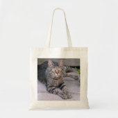 Bruine tablet in openlucht tote bag (Voorkant)