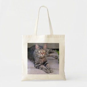 Bruine tablet in openlucht tote bag