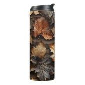 BRUINE TAN BLAUWE HERFST HERFSTBLADEREN THERMOSBEKER (Gedraaid links)