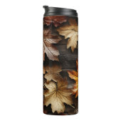 BRUINE TAN BLAUWE HERFST HERFSTBLADEREN THERMOSBEKER (Geroteerd rechts)