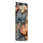 BRUINE TAN BLAUWE HERFST HERFSTBLADEREN THERMOSBEKER (Geroteerd rechts)