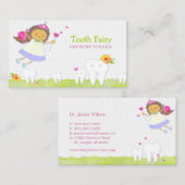 Bruine tandheelkundige kindertandheelkunde visitekaartje (Voorkant / Achterkant)