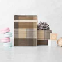 Bruine Tannige Rustieke Houten Plaid Patroon