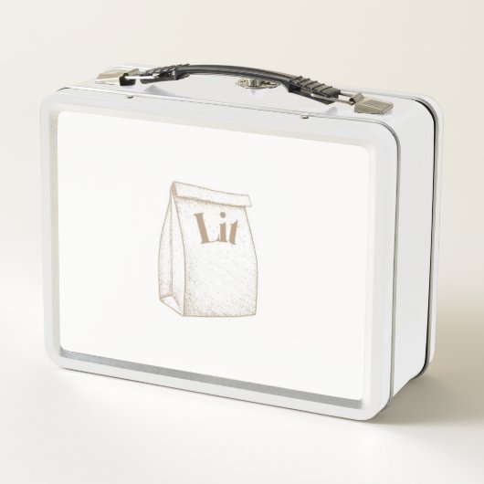Bruine tas Lunchbox (Achterkant)