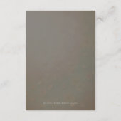 Bruine taupe perzik roze bloemen details kaart (Achterkant)