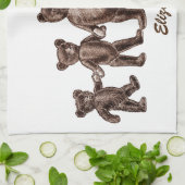  bruine Teddy Bears Kitchen Towel Theedoek (Gevouwen)