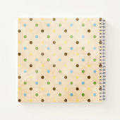 Bruine Teddy bears op pokadots Notitieboek (Achterkant)