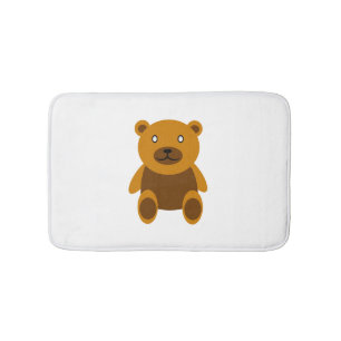 Bruine teddybeer clipart badmat