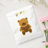 Bruine teddybeer clipart bedankzakje (Gezegeld)