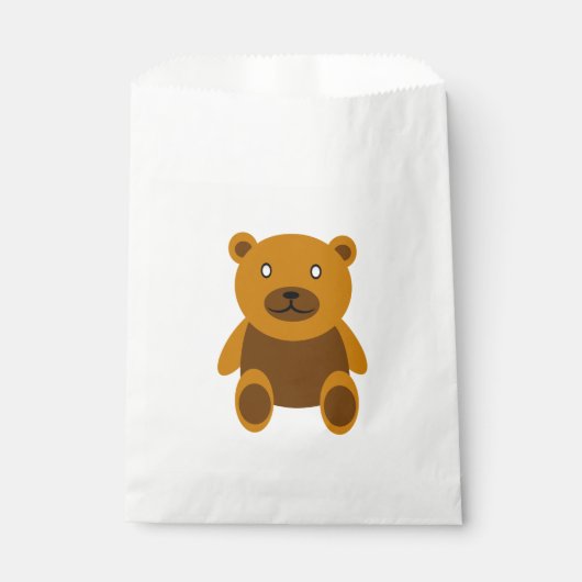 Bruine teddybeer clipart bedankzakje (Voorkant)