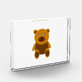 Bruine teddybeer clipart fotoblokken (Links)