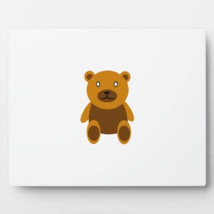 Bruine teddybeer clipart fotoplaat