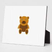 Bruine teddybeer clipart fotoplaat (Zijkant)