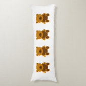 Bruine teddybeer clipart lichaamskussen (Voorkant Verticaal)