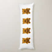 Bruine teddybeer clipart lichaamskussen (Achterkant (Verticaal))