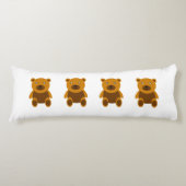 Bruine teddybeer clipart lichaamskussen (Voorkant)