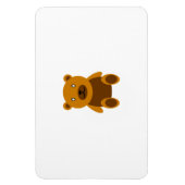 Bruine teddybeer clipart magneet (Verticaal)