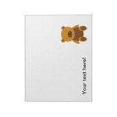 Bruine teddybeer clipart notitieblok (Linkerzijde)