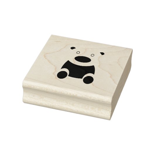 Bruine teddybeer clipart rubberstempel (Stempel)