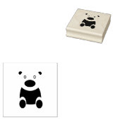 Bruine teddybeer clipart rubberstempel (Gestempeld)