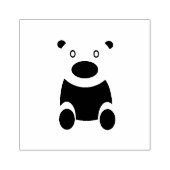 Bruine teddybeer clipart rubberstempel (Afrduk)