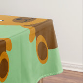 Bruine teddybeer clipart tafelkleed (Voorbeeld)