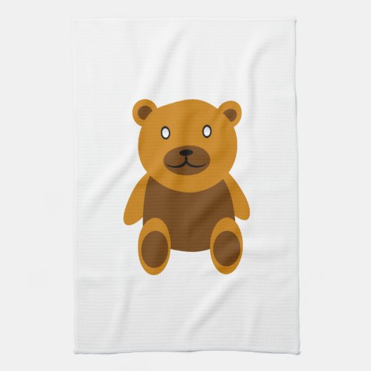 Bruine teddybeer clipart theedoek (Verticaal)