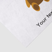 Bruine teddybeer clipart tissuepapier (Detail)