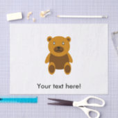Bruine teddybeer clipart tissuepapier (Craft)