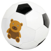 Bruine teddybeer clipart voetbal (Drie kwart)
