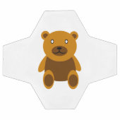 Bruine teddybeer clipart voetbal (Enkel)