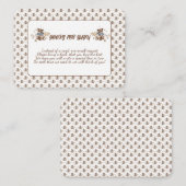 Bruine teddybeer, het is een jongen! Boeken voor B Informatiekaartje (Voorkant / Achterkant)