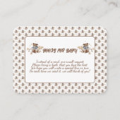 Bruine teddybeer, het is een jongen! Boeken voor B Informatiekaartje (Voorkant)