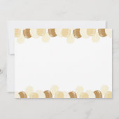 Bruine teddybeer uitnodiging teddyBaby shower (Achterkant)