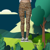 Bruine Tegel Abstracte Kunst Modern Chic Party | C Leggings