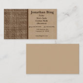 Bruine Textuur Tailor Visitekaartje (Voorkant / Achterkant)