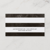 Bruine textuur visitekaartje (Achterkant)