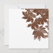 Bruine Thanksgiving zegel Kaart (Achterkant)