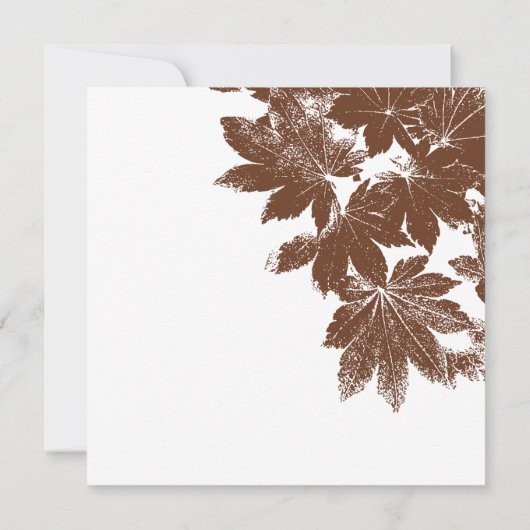 Bruine Thanksgiving zegel Kaart (Achterkant)