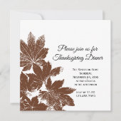 Bruine Thanksgiving zegel Kaart (Voorkant)