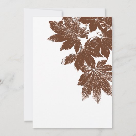 Bruine Thanksgiving zegel Kaart (Achterkant)