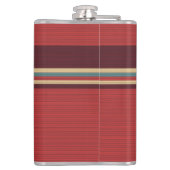 Bruine tinten Streep Heupfles (Achterkant)